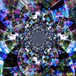 Abstract Fractal in Vivid Colors